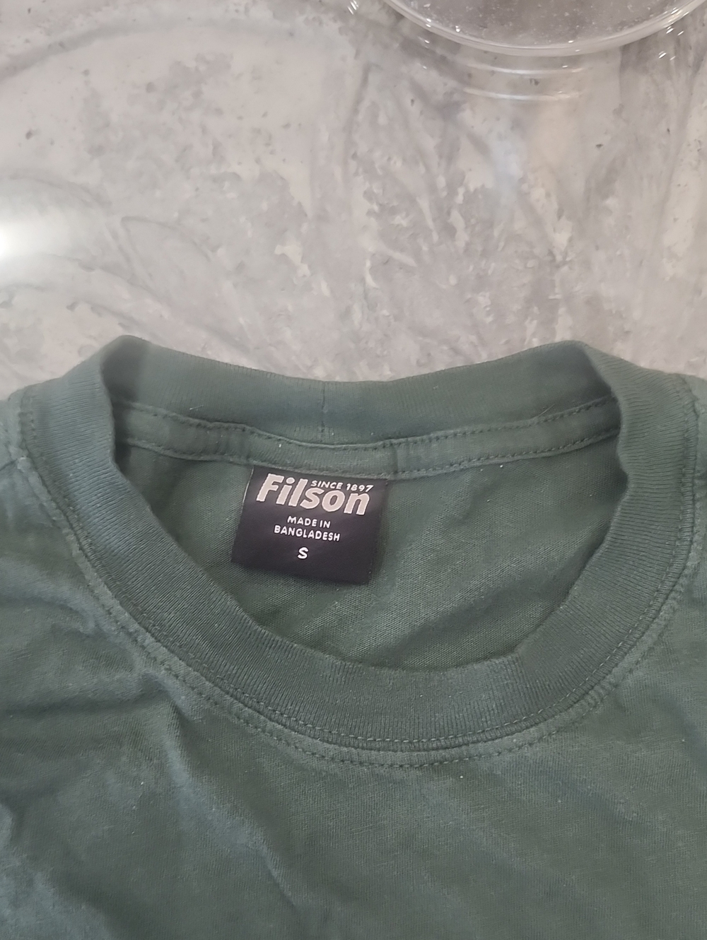 Filson Green Ranger Print Logo Graphic Tee Shirt Small - Picture 4 of 9